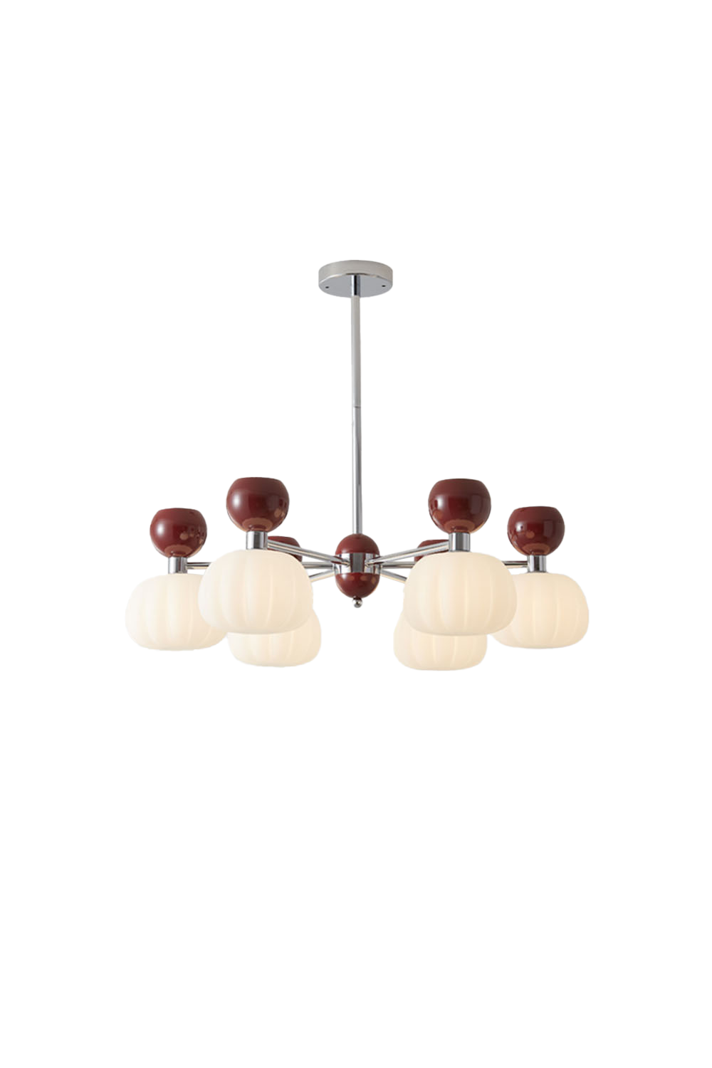 Cream Pumpkin Chandelier - view 19 | everlamps
