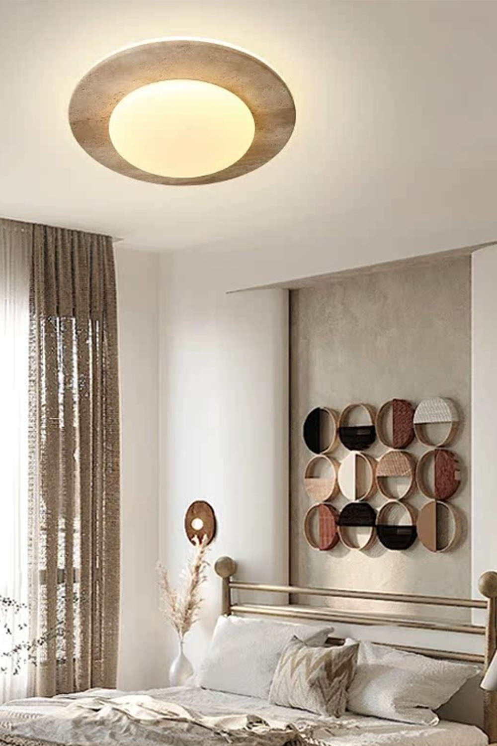 Cream Wabi-Sabi Ceiling Lamp - view 6 | everlamps