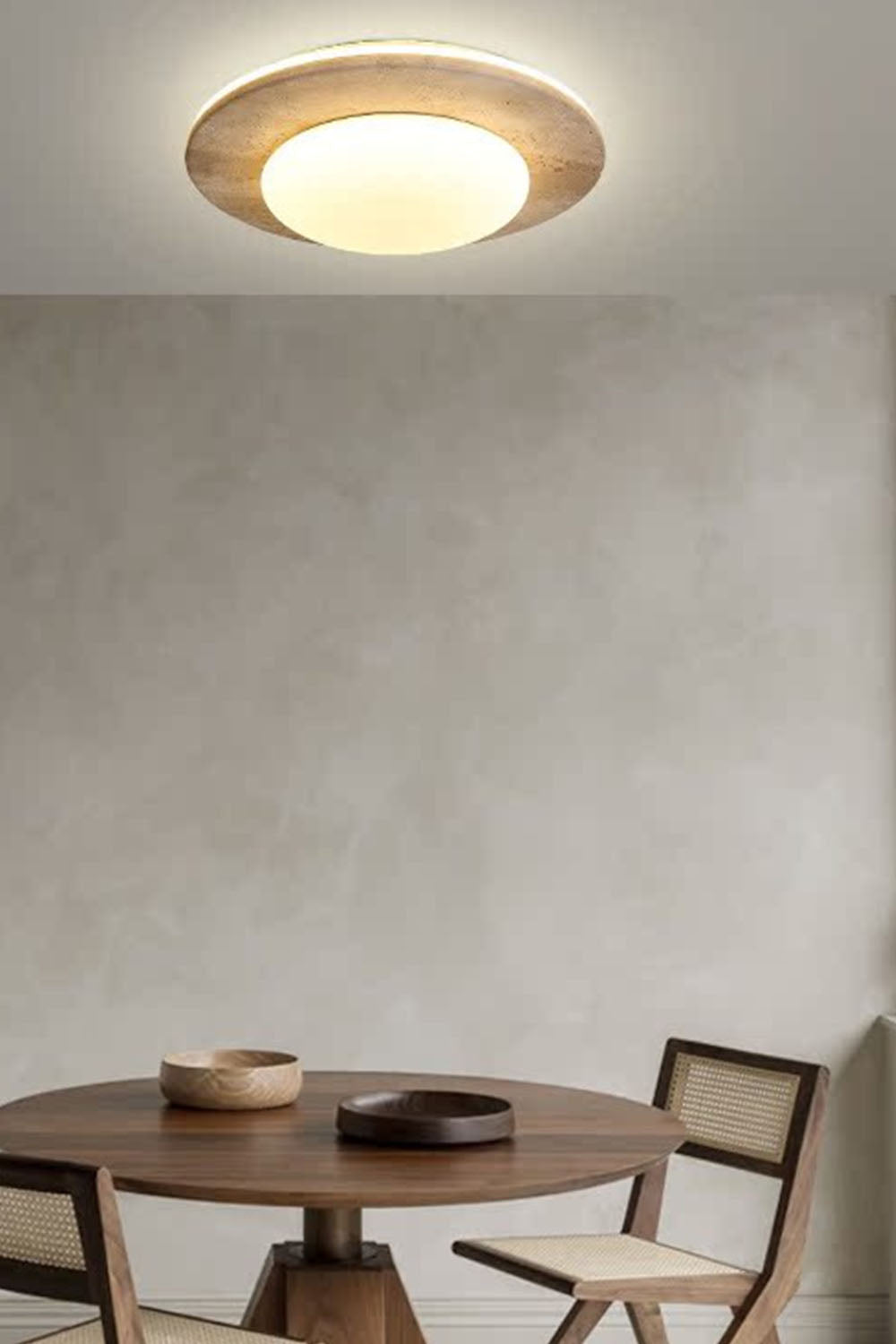 Cream Wabi-Sabi Ceiling Lamp - view 2 | everlamps