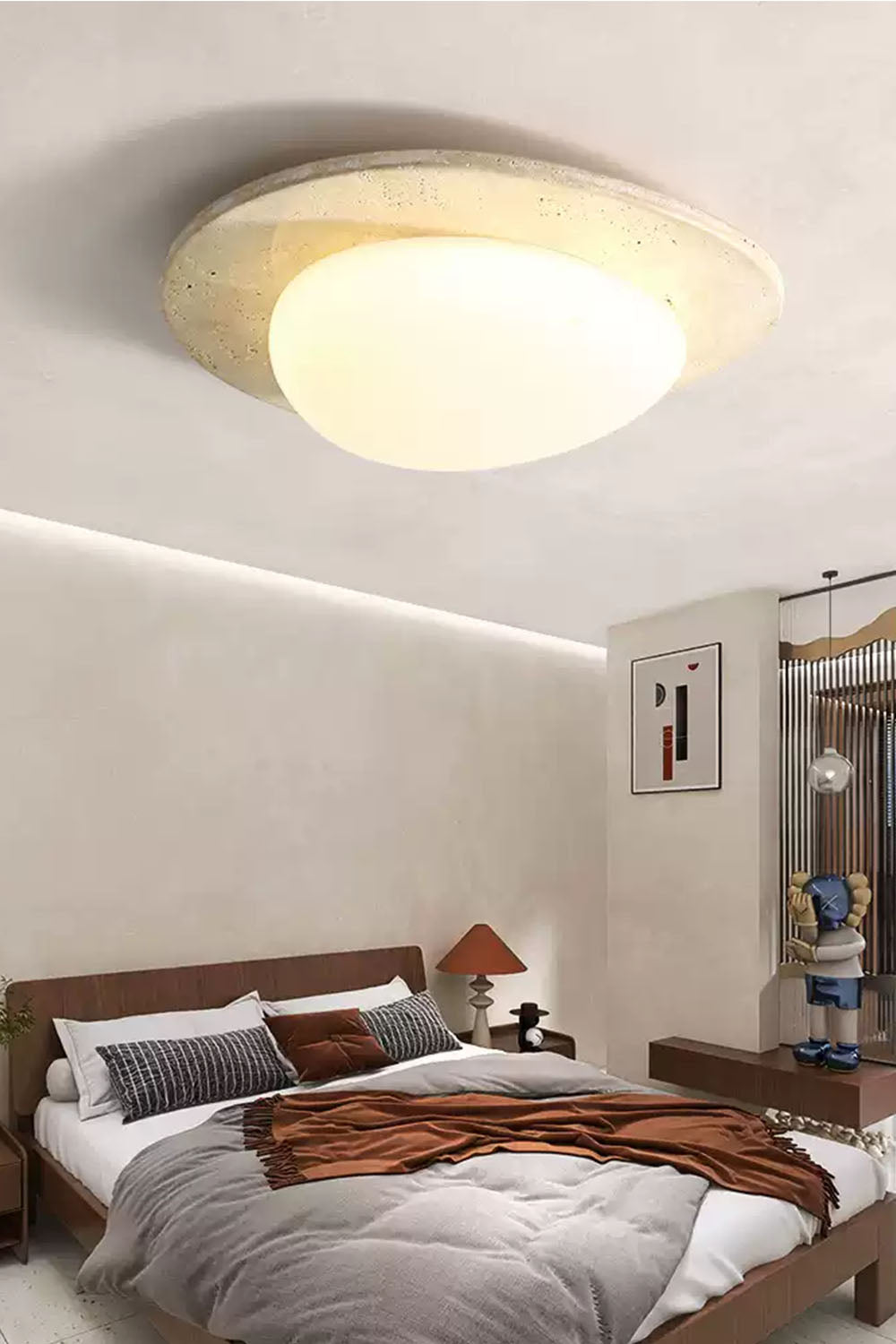 Cream Wabi-Sabi Ceiling Lamp - view 8 | everlamps
