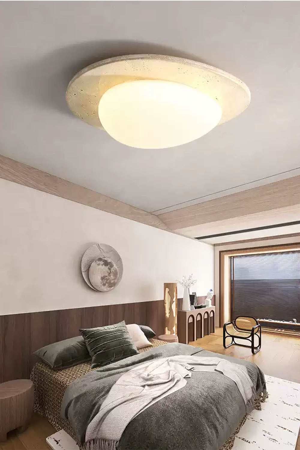 Cream Wabi-Sabi Ceiling Lamp - view 9 | everlamps