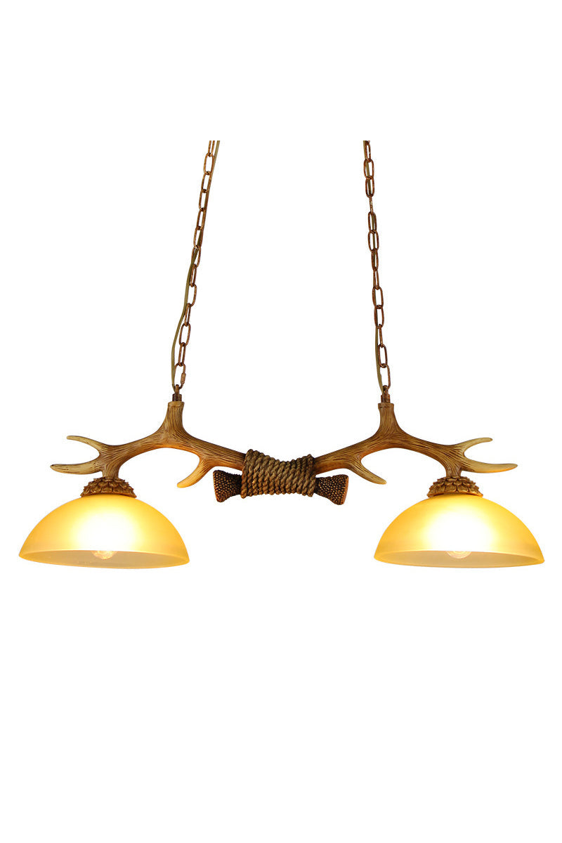 Creative glass antler chandelier - everlamps