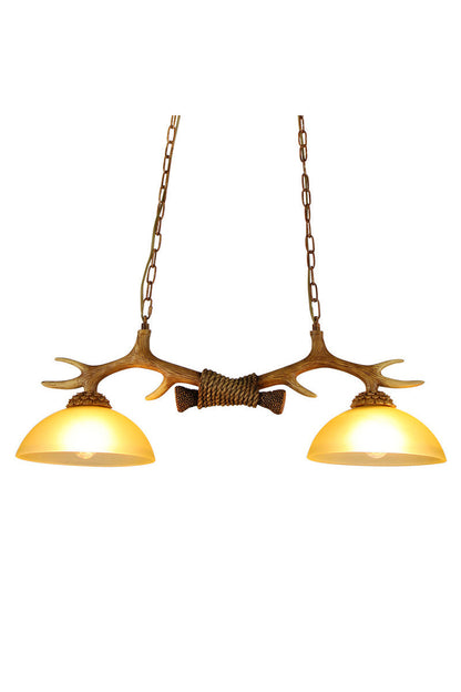 Creative glass antler chandelier - everlamps