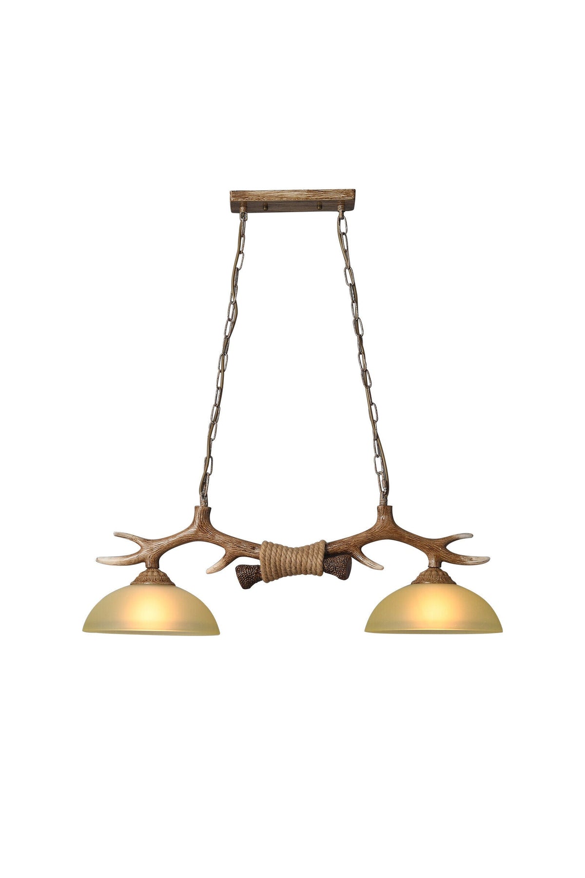 Creative glass antler chandelier - everlamps