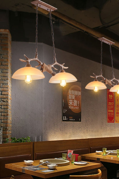 Creative glass antler chandelier - everlamps