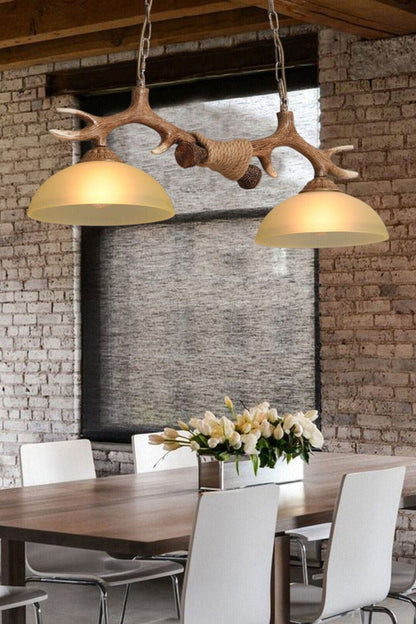 Creative glass antler chandelier - everlamps