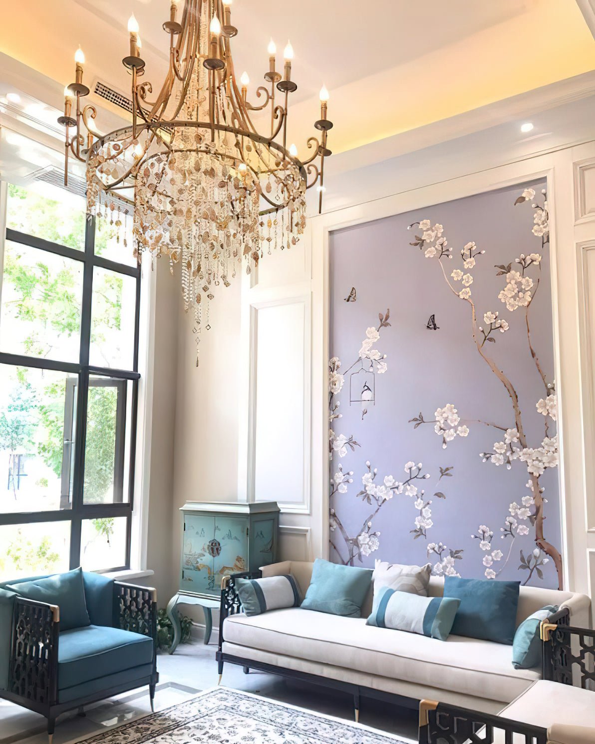 Tatum Lux Shell Crystal Chandelier - Yovalighting