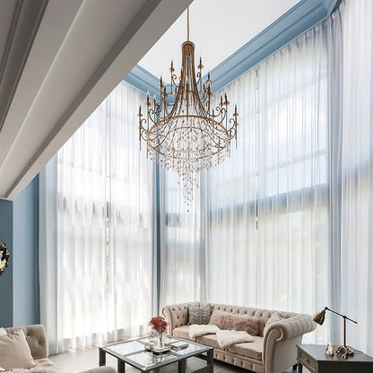 Tatum Lux Shell Crystal Chandelier - Yovalighting