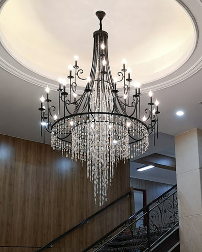 Tatum Lux Shell Crystal Chandelier - Yovalighting