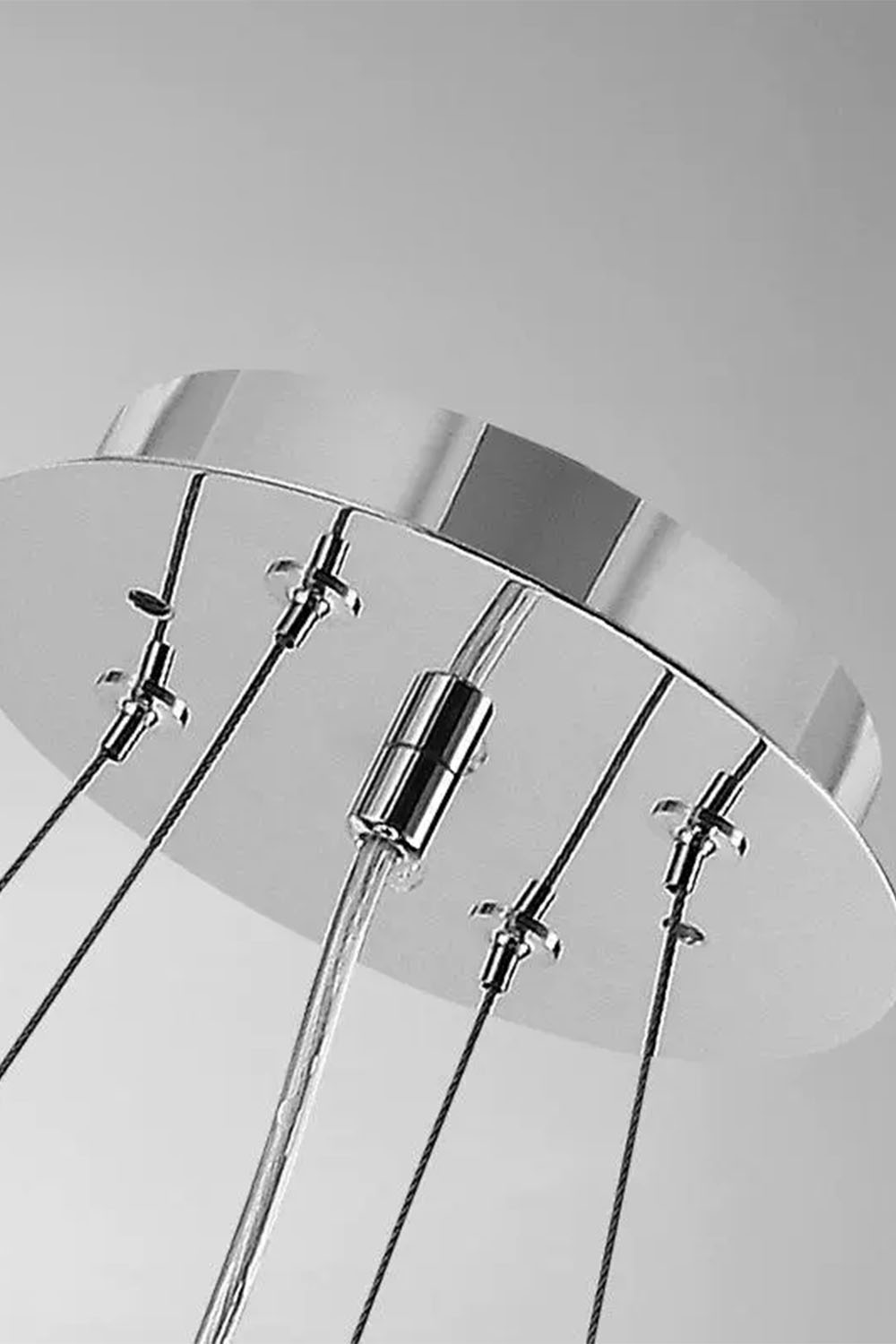 Crystal Chrome Chandelier - view 5 | everlamps