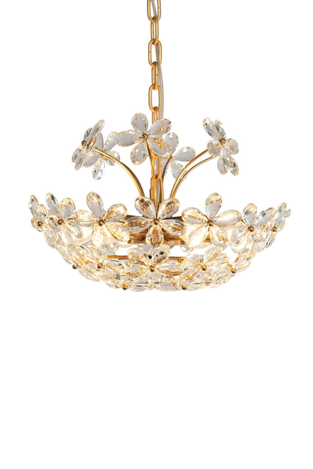 Crystal Flower Chandelier - everlamps