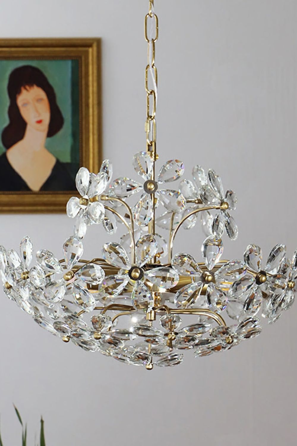 Crystal Flower Chandelier - everlamps