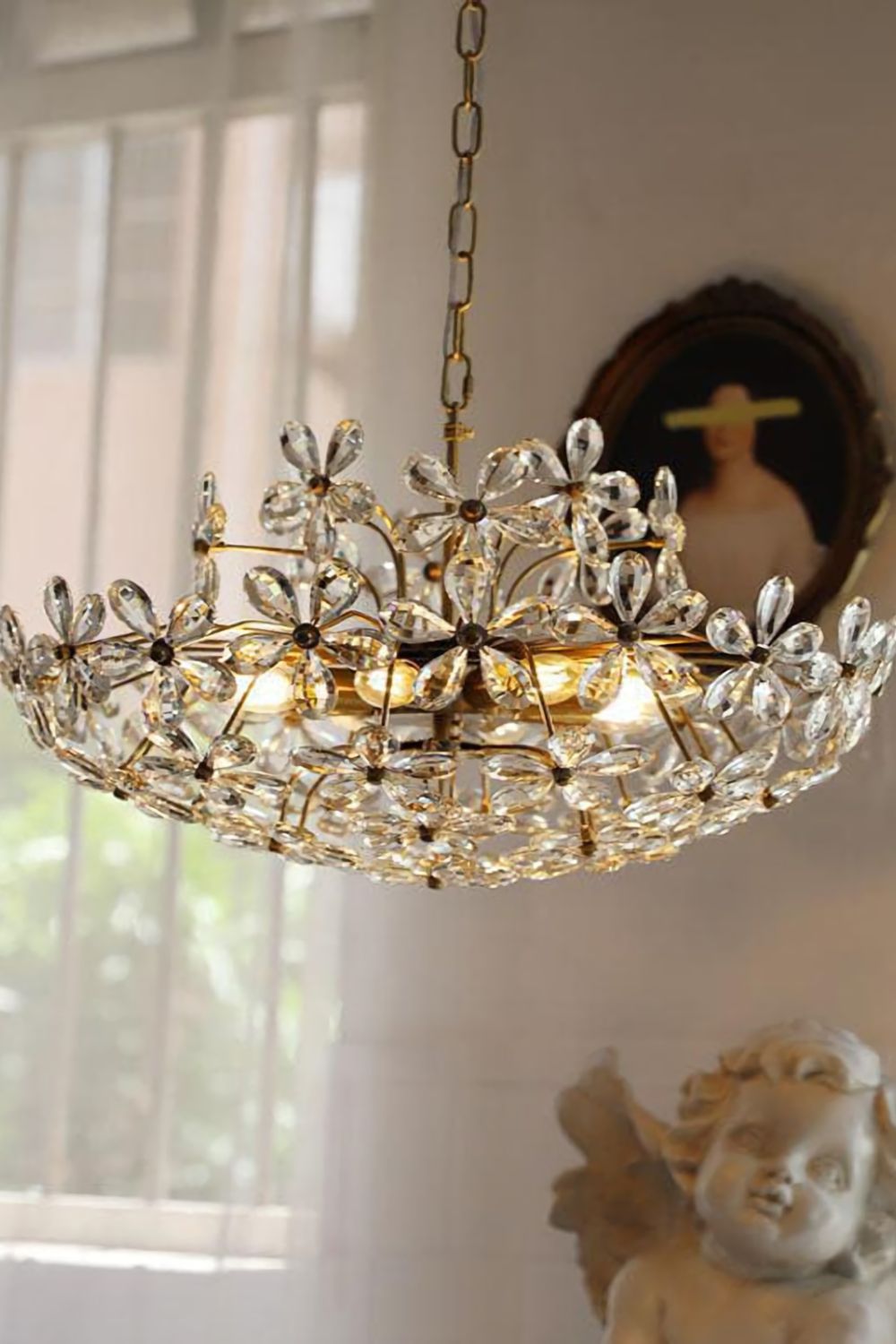 Crystal Flower Chandelier - everlamps