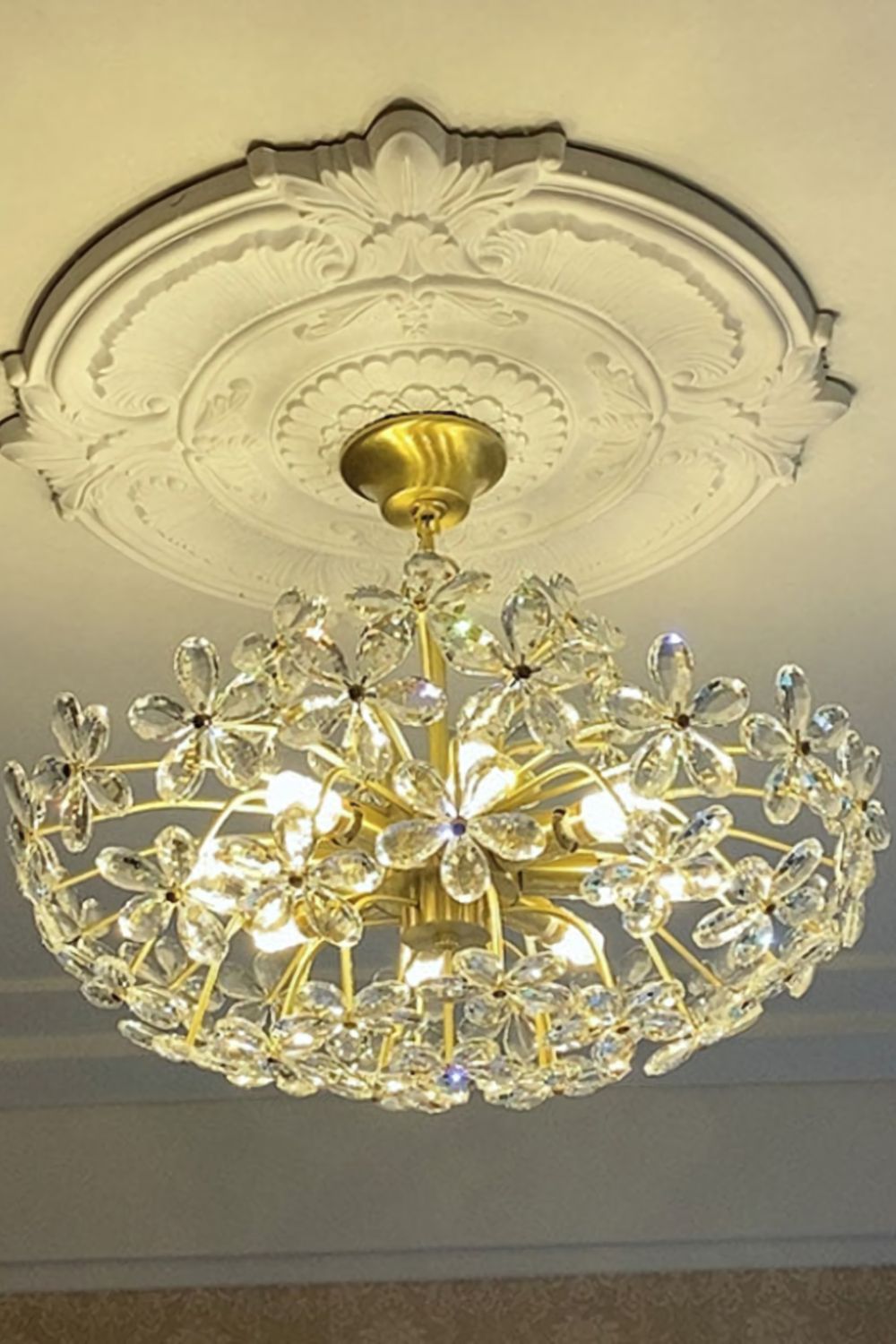 Crystal Flower Chandelier - everlamps