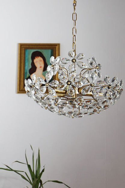Crystal Flower Chandelier - everlamps