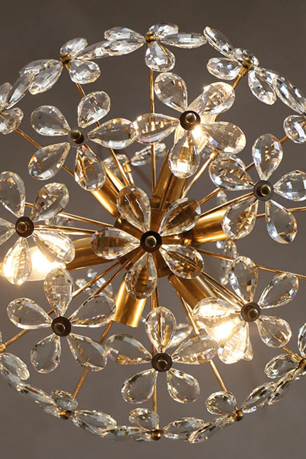Crystal Flower Chandelier - everlamps