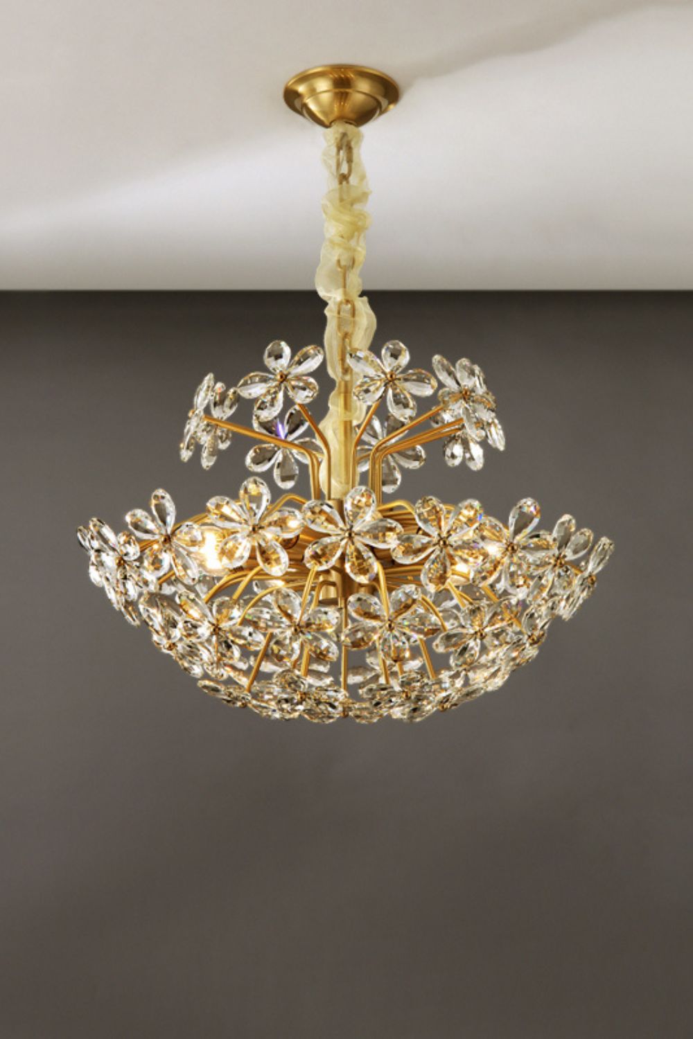 Crystal Flower Chandelier - everlamps