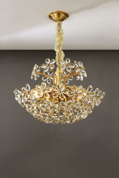 Crystal Flower Chandelier - everlamps