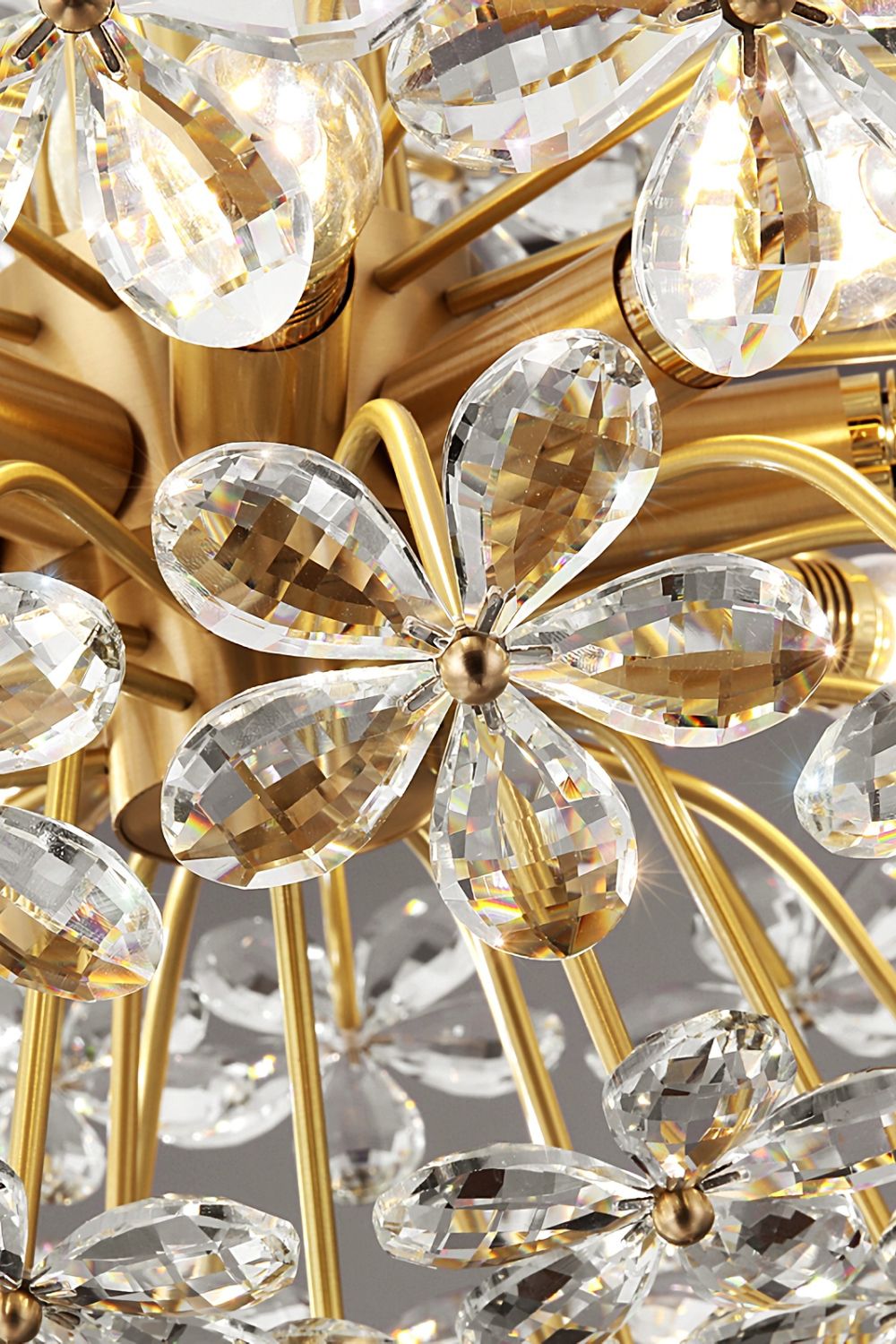 Crystal Flower Chandelier - everlamps