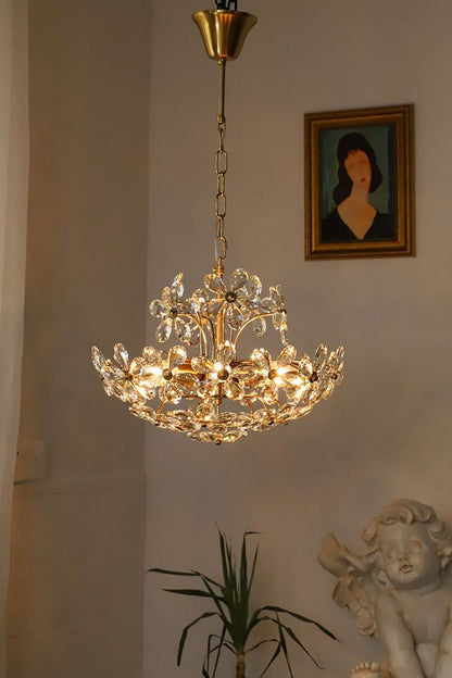 Crystal Flower Chandelier - everlamps