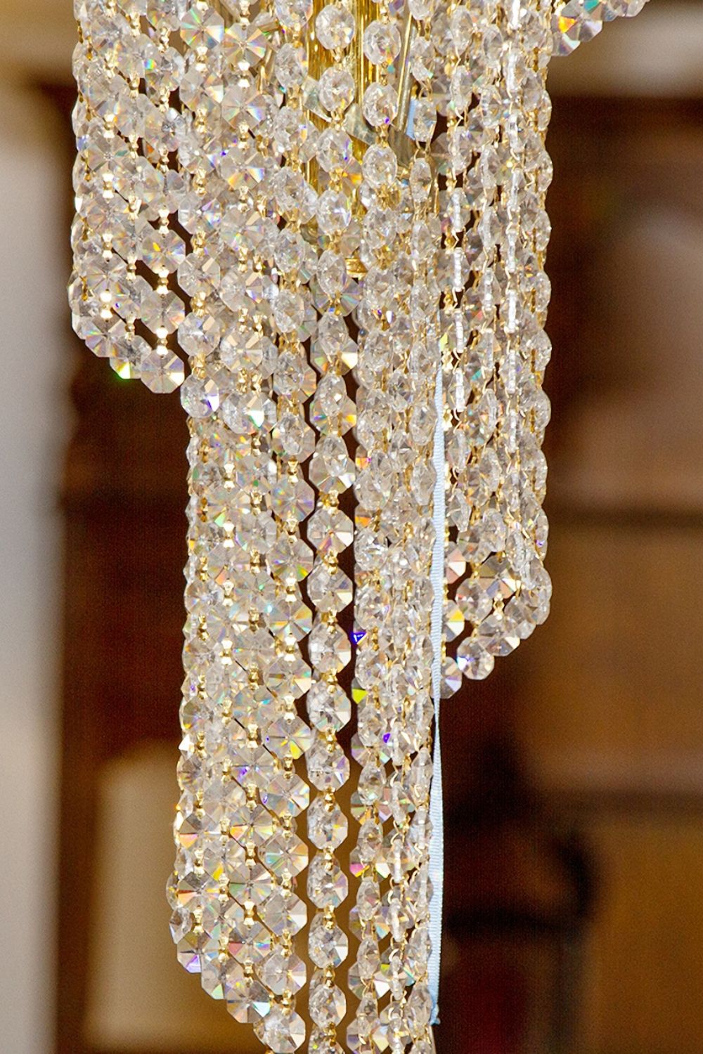 Crystal Spiral Double Volume Chandelier - everlamps