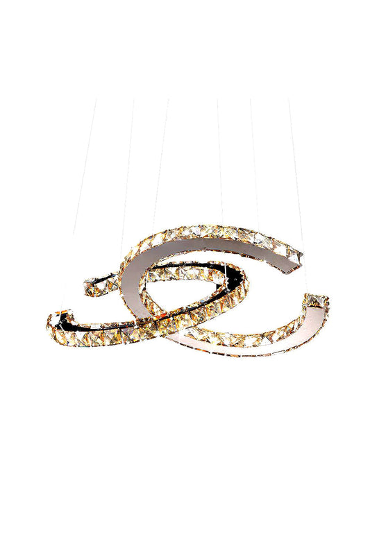 Crystal with Double C Chandelier | everlamps