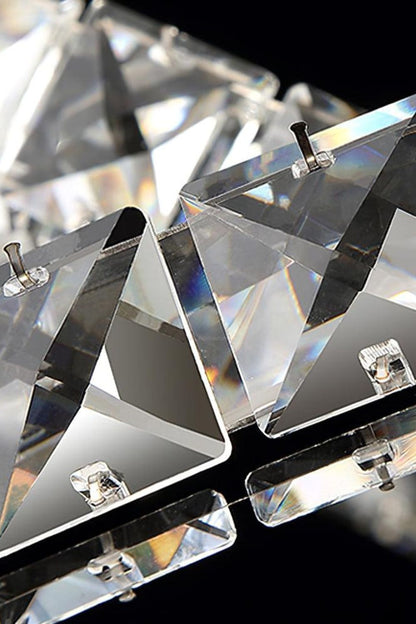 Crystal with Double C Chandelier - view 7 | everlamps