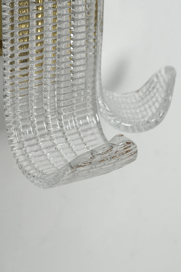 Curved Textured Glass Wall Sconce - view 25 | everlamps