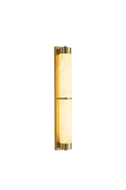 Cylindra Alabaster Brass Wall Light | everlamps