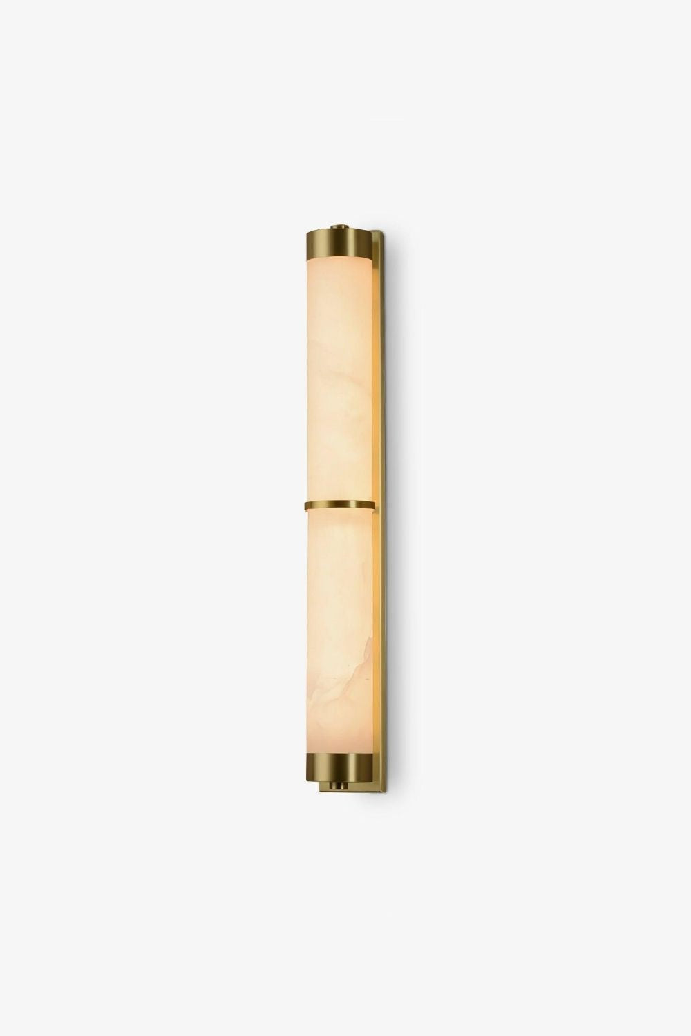 Cylindra Alabaster Brass Wall Light - view 35 | everlamps