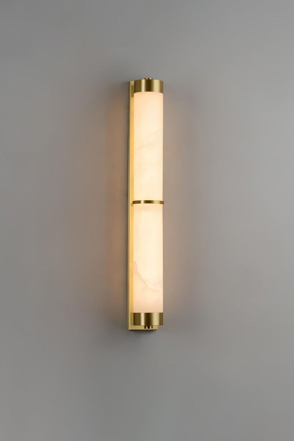 Cylindra Alabaster Brass Wall Light - view 16 | everlamps