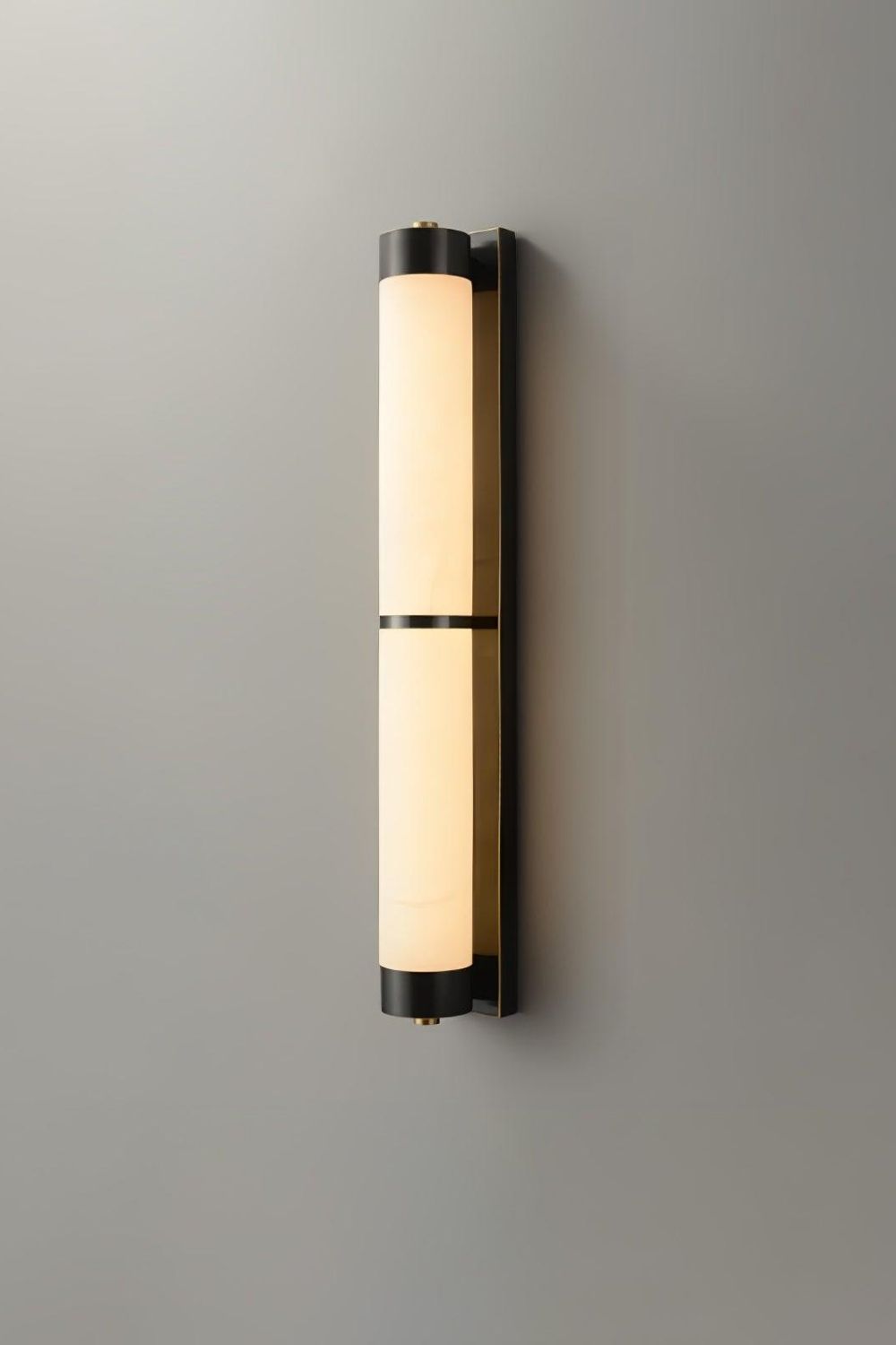 Cylindra Alabaster Brass Wall Light - view 26 | everlamps