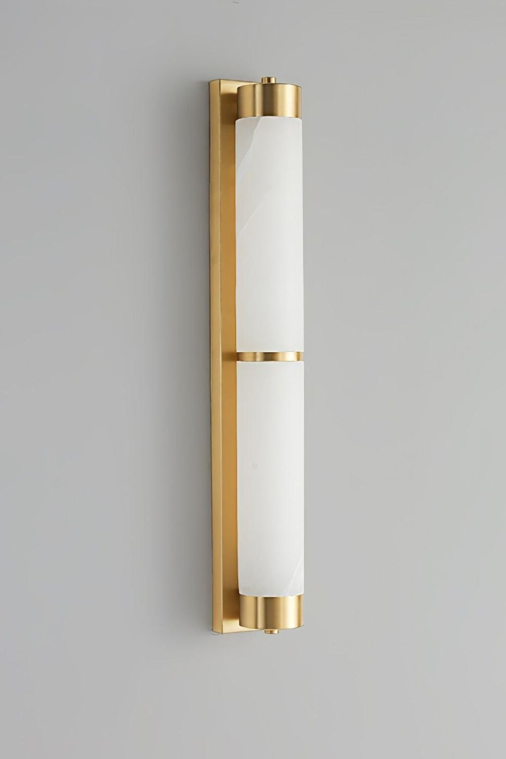 Cylindra Alabaster Brass Wall Light - view 28 | everlamps