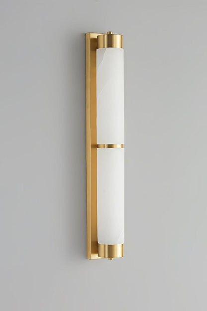 Cylindra Alabaster Brass Wall Light - view 28 | everlamps