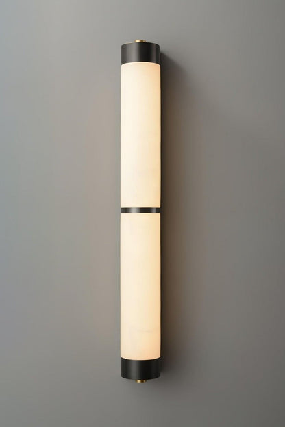 Cylindra Alabaster Brass Wall Light - view 29 | everlamps