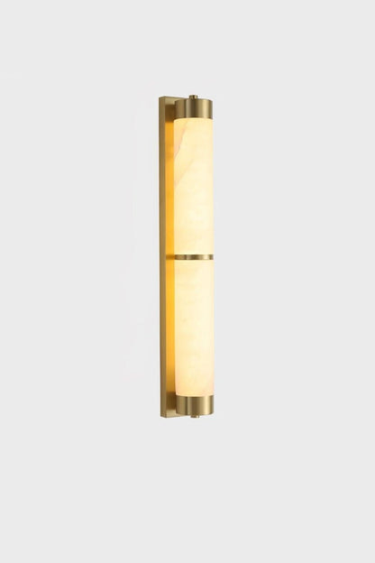 Cylindra Alabaster Brass Wall Light - view 30 | everlamps