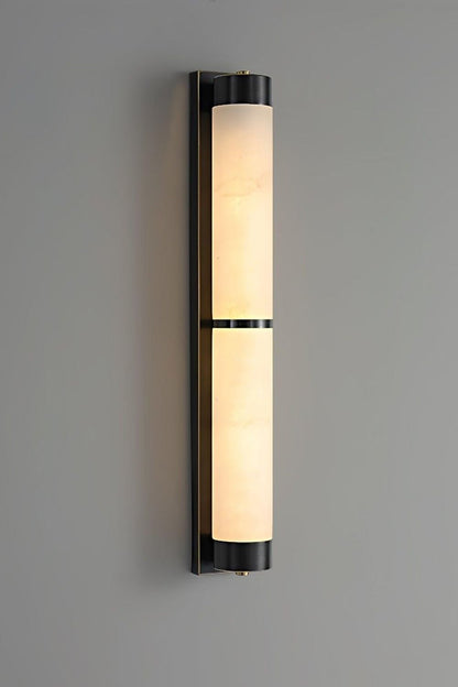 Cylindra Alabaster Brass Wall Light - view 32 | everlamps