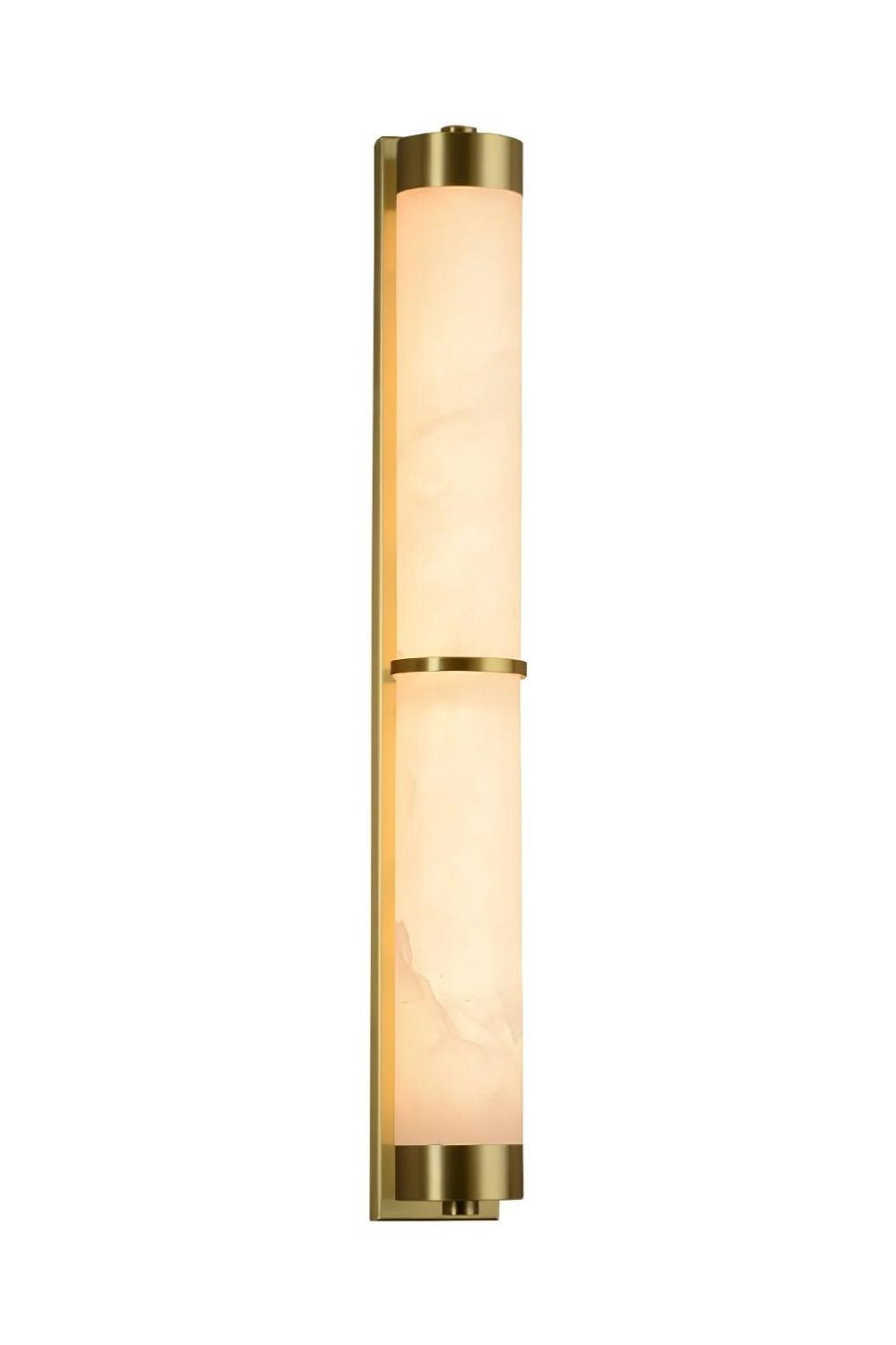 Cylindra Alabaster Brass Wall Light - view 34 | everlamps