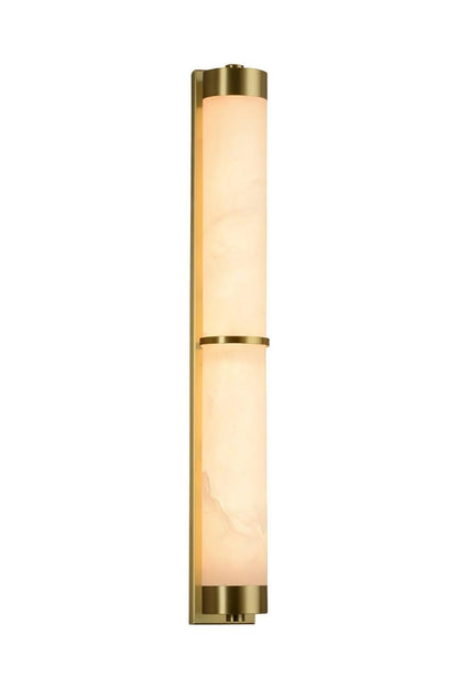 Cylindra Alabaster Brass Wall Light - view 34 | everlamps
