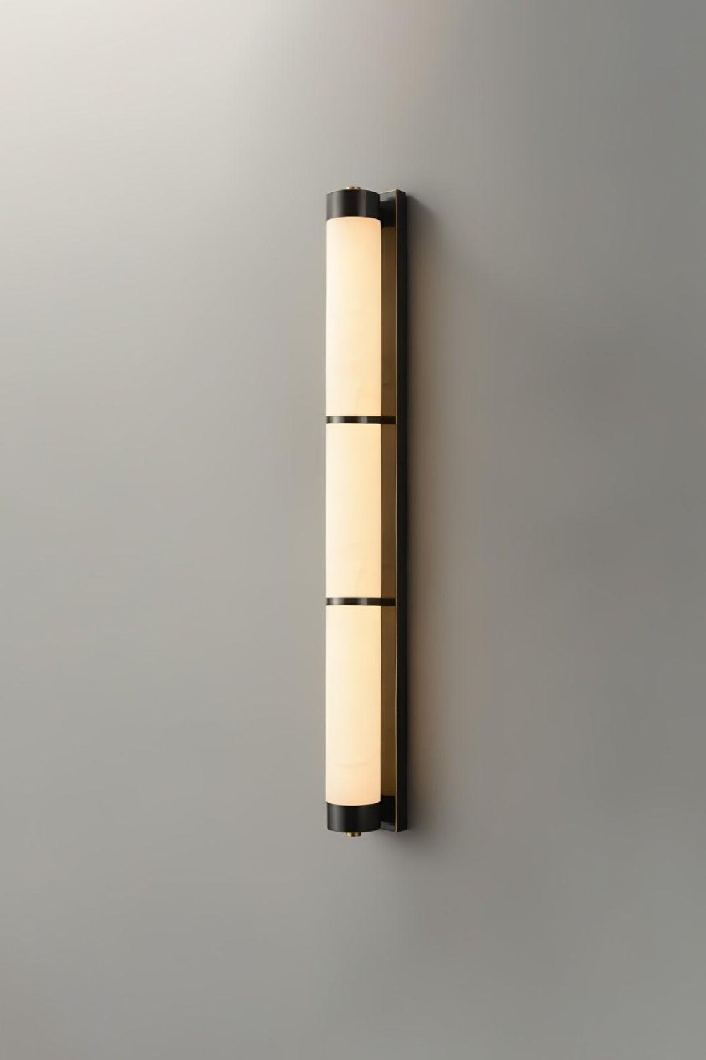 Cylindra Alabaster Brass Wall Light - view 18 | everlamps