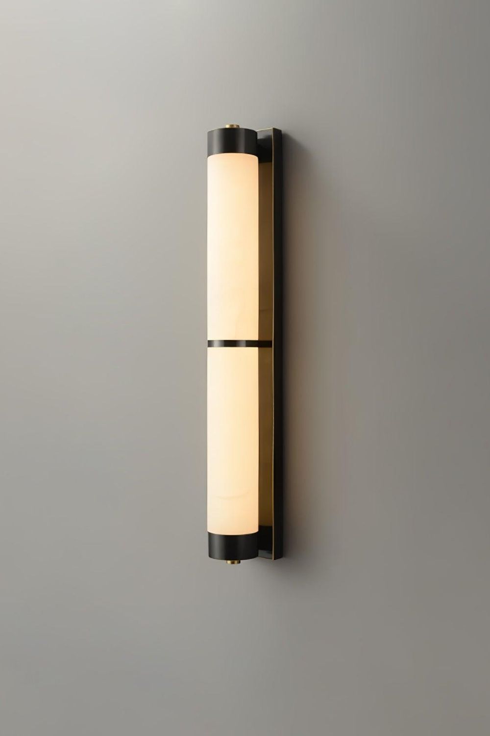 Cylindra Alabaster Brass Wall Light - view 21 | everlamps