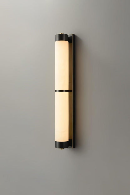 Cylindra Alabaster Brass Wall Light - view 21 | everlamps