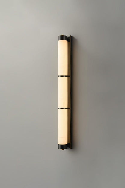 Cylindra Alabaster Brass Wall Light - view 23 | everlamps