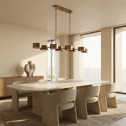 Daphna Linear Metal Drum Chandelier