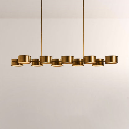 Daphna Linear Metal Drum Chandelier