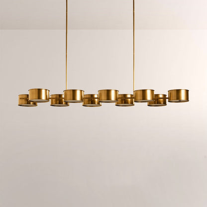 Daphna Linear Metal Drum Chandelier