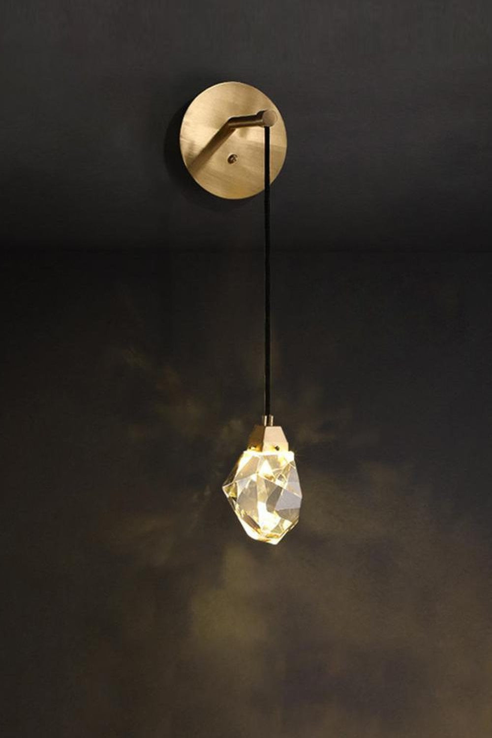 Diamond Crystal Glass Wall Light - everlamps