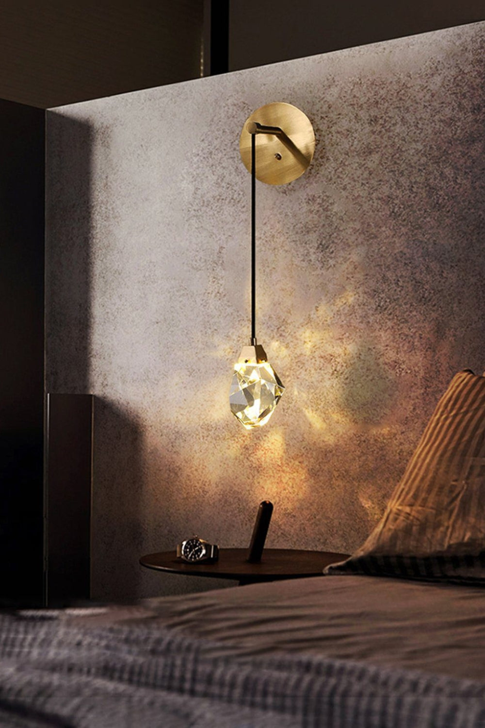 Diamond Crystal Glass Wall Light - everlamps