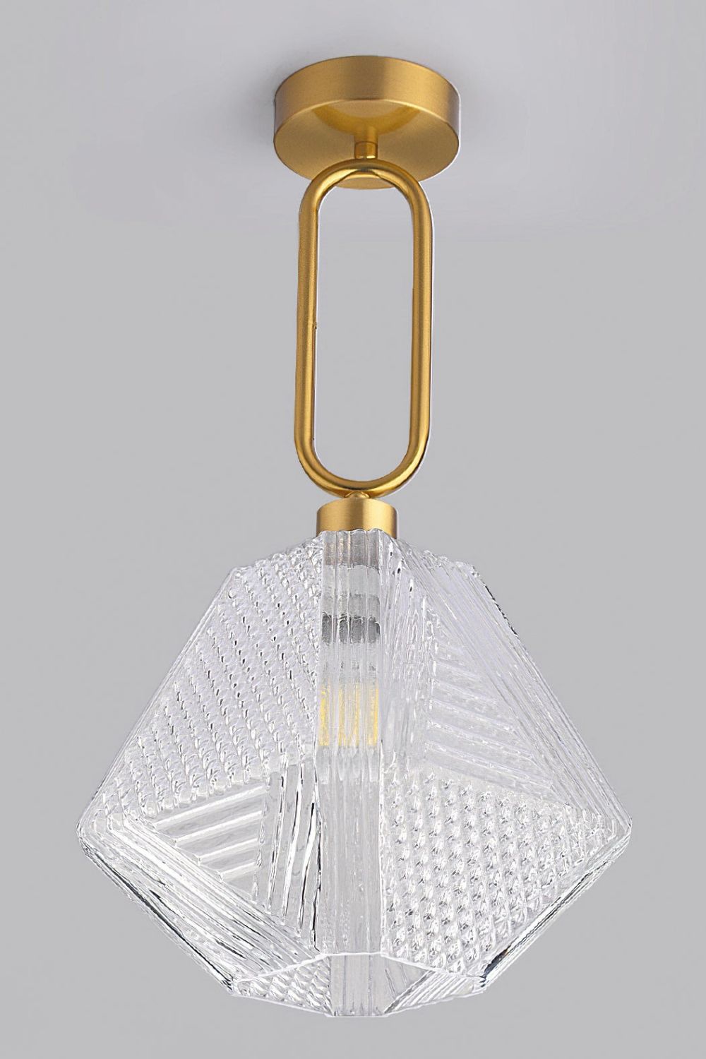 Diamond Cut Art Deco Ceiling Light - everlamps