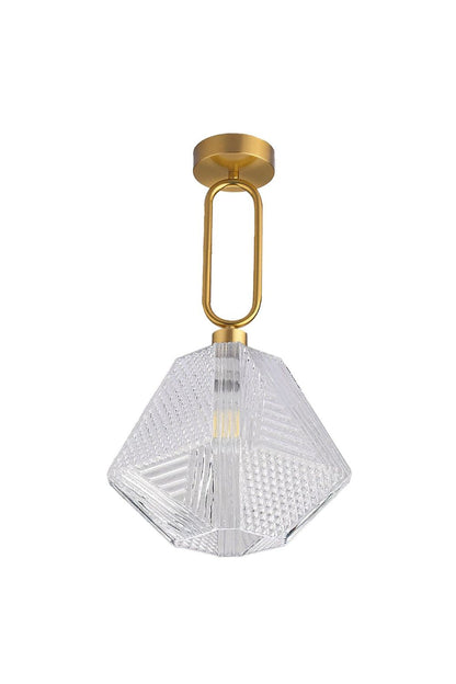 Diamond Cut Art Deco Ceiling Light - everlamps